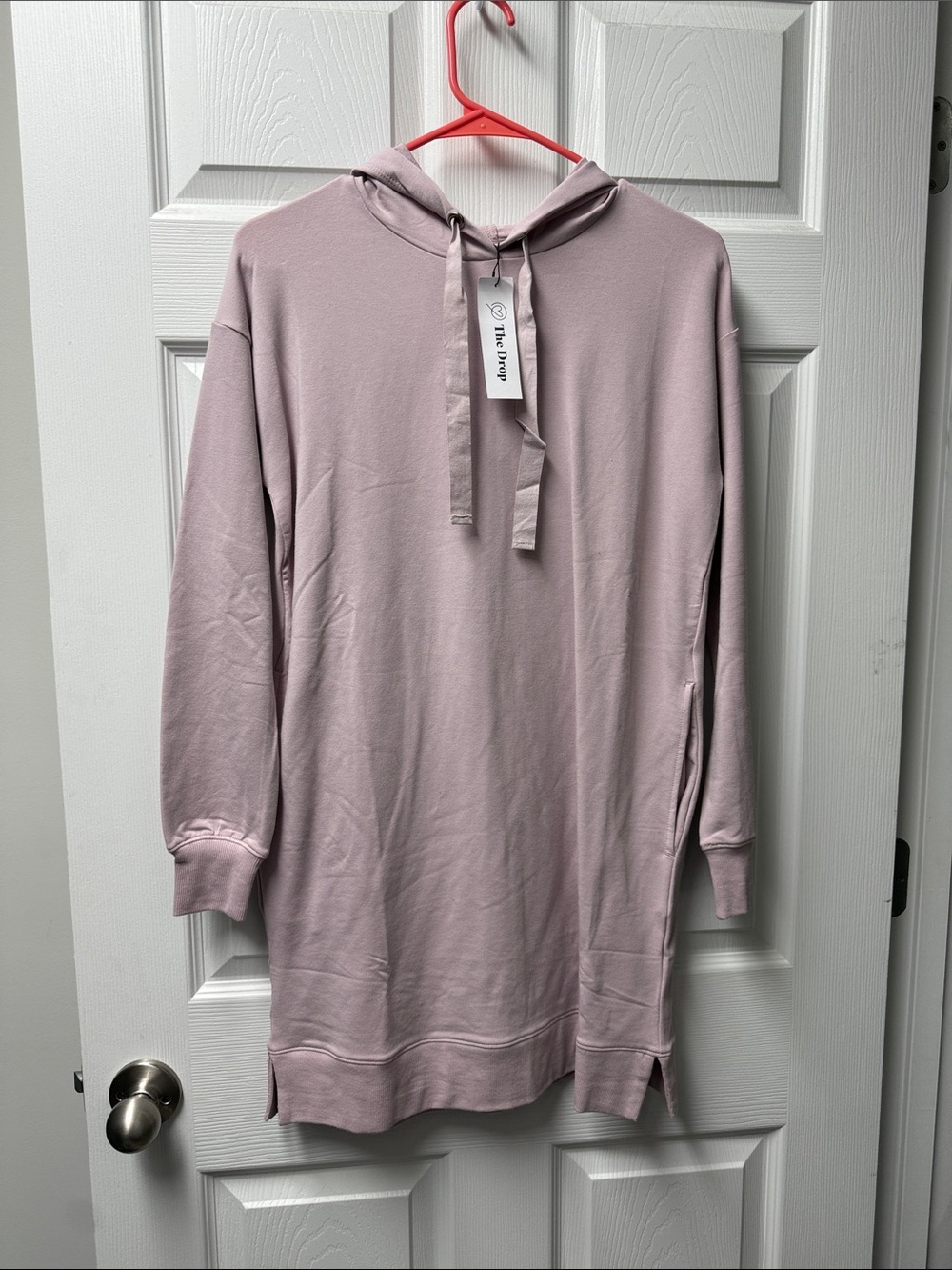 The Drop Women's Pink Hoodie Dress